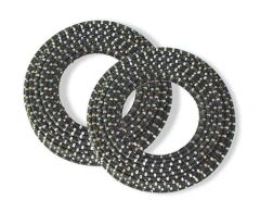 Diameter 11mm Spring Rubber Diamond Wire Saw for Concrete MOQ 10m Origin China Diameter 11mm Spec 37 Beads/M Model NO. - Image 1