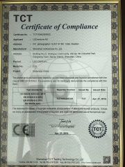 CE-ROHS certificate from Shenzhen LEDventure Co., Ltd.