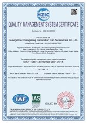 ISO9001 CERTIFICATE certificate from Guangzhou Hansheng Industrial Trading Co., Ltd