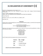 CE for patch cord certificate from TOPNET (SHENZHEN) COMMUNICATION CO.,LTD