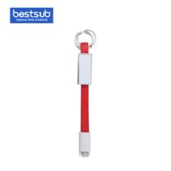 Bestsub Sublimation Portable Data Cable Keychain (Small, Red) - Image 2