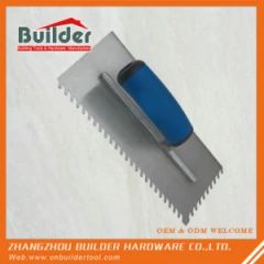 Tile Installation Trowels U-Notched Trowel OEM Yes ODM Yes MOQ 96 PCS Origin China Blade Edge Flat Color Customized HS Code - Image 1