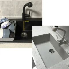 Granite Marble Quartz Kitchen Bathroom Sink - Image 4