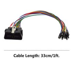 EnruigeOK 16Pin Car Stereo Radio ISO Wire Harness Extension Cable for Android Player 33cm - Image 3