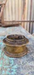 Pooja Antique Brass Round Oil Chirag, Size: 4 Inch Size 4 Inch Style Antique Material Brass Occasion Pooja Diya Shape - Image 1