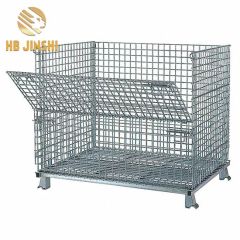 Foldable Galvanized Wire Mesh Container Storage Cages - Image 1