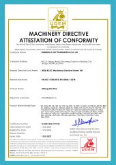 Mixing Machine certificate from Nanjing D-Top Pharmatech Co., Ltd.