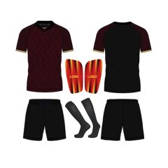 Custom Camisetas De Ftbol Football Set Uniform Football Soccer Sock Shin Guards Soccer Jersey Wear Football Soccer Kit - Fuzhou Saipulang Trading Co., Ltd.