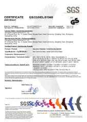 Certificate certificate from Zhongshan Daofey Electrical Co., Ltd.