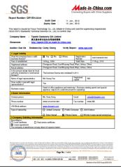 SGS certificate from Topwin Gift Limited