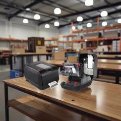 Desktop Thermal Transfer & Direct Thermal Label Barcode Printer - Image 1