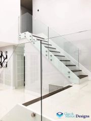 Glass Railing For Stairs, For Home Design Bar Ornamental No Thickness 12 mm Usage/Application Home Glass Type Toughened - Image 2