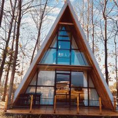 High-End a Frame Prefab Cabin Prefabricated Hotel Unit Featuring Modern Wooden Structure for Outdoor Resorts and Vacation Parks - Image 2