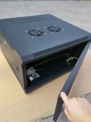 Wall Mount Network Cabinet 6u9u12u15u Two Fan 4-18u Cold-Rolled Steel CE ISO RoHS New - Image 6