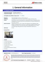 SGS certificate from Qingdao Berling Tech Co., Ltd.