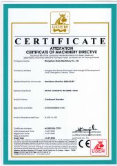 certificates certificate of HENAN SHULIY MACHINERY CO., LTD. – certificate photo, supplier certificates section