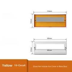 Plastic 15 Circuit Yellow Mains Supply Accessory Cover Panel - Yitai Lock Co., Ltd.