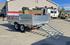 Dump trailers / 2024 N&N Trailers 7×14 14K Galvanized Hydraulic Dump w/Ramps, 2-Way Spreader Gate, Tarp Kit - Image 4