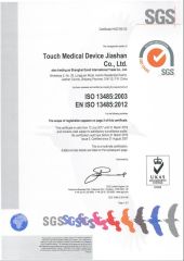 ISO13485 certificate of Shanghai Touch Industrial Development Co., Ltd. – certificate photo, supplier certificates section