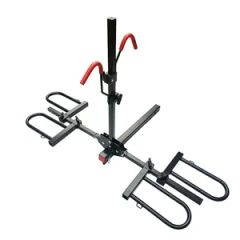 2 Bikes Folding Platform Style Bike Rack Hitch Mounted Bicycle Car Rack Carrier - Image 1