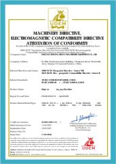 CE certificate from Taiyuan Jintong Heavy Machinery Equipment Co., Ltd