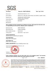 SGS certificate from Xiamen Sinocharm Co., Ltd.