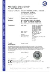 CE certificate for SL7 dc circuit breaker certificate of Wenzhou Xinchi International Trade Co., Ltd. – certificate photo, supplier certificates section