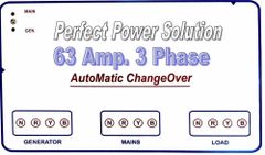 63 Amp Automatic Changeover Switch Three Phase NHP Ring Type Thimble Connection For 100 A Operating Voltage Range 130-280 Vac - Perfect Power Solution