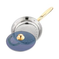 Factory Wholesale 25cm Non Stick Enamel Frying Pan Cast Iron Cookware - Image 4