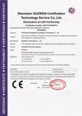LVD certificate from Shandong Shengtu Bufan Intelligent Technology Co., Ltd.