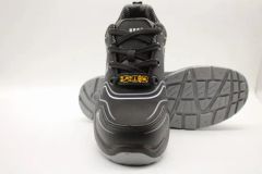 Black Microfiber Print Lightweight Safety Shoes Sneaker Work Footwear Sports Safety - Gaomi Luyuan Labour Co., Ltd.
