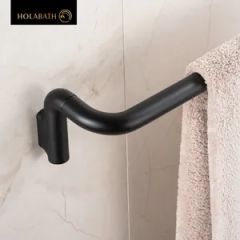 Elegant Wall Mounted Single Towel Bar for Modern Bathrooms - Image 6