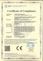 Certificate of Compliance certificate of Jinhua Comfort Health Technology Co., Ltd – certificate photo, supplier certificates section