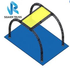 Outdoor Billboard Structure Backdrop Truss Shoe Rack Truss OEM Yes Shape Square Color Silver Length 0.5-4m HS Code 76109000 - Image 2