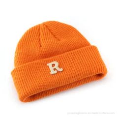 Custom Rib Cuff Cold Winter Leather Beanie Unisex 100% Acrylic Striped Embroidered 56-60cm 57*45*40cm MOQ100 1Y - Image 6