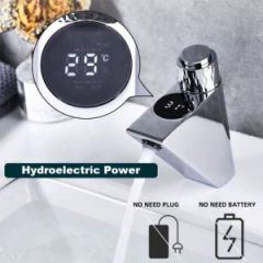 Digital Faucets Basin Wash Hand Faucets Modern Style Color Black Origin China Material Brass Model NO. gfy-sxlt Usage Common - Image 1