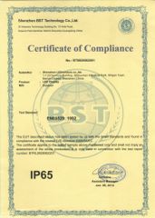 IP65 certificate from Shenzhen LEDventure Co., Ltd.