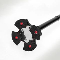 Portable Adjustable Height Crutches Foldable Walking Cane with LED Light Wyz12931 - Image 3