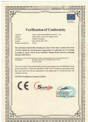 CE certificate from Yuyao Guangjing Medical Instrument Co., Ltd.