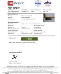 ANSECO Test Report certificate from Plenty Harvest Manufacturing Limited