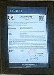 CE certificate of Ruian Mingfeng Machinery Co., Ltd. – certificate photo, supplier certificates section