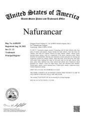 OUR USA BRAND CERTIFICATE certificate from Ningguo Nafurancar Auto Parts Co., Ltd.