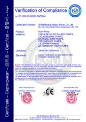 CE Certificate certificate from Shijiazhuang Naipu Pump Co., Ltd.