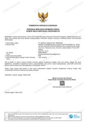 Business License-Indonesia-3.1 certificate from Jiangsu Jianguo International Trade Co., Ltd.