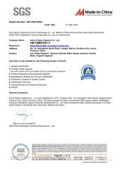 SGS REPORT certificate of Anhui Feiyan Pigment Co., Ltd. – certificate photo, supplier certificates section