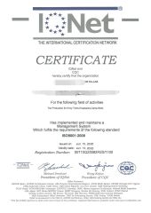 ISO Certification certificate of Ningbo Thrive Imp & Exp Co., Ltd. – certificate photo, supplier certificates section
