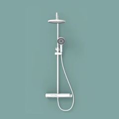 Modern Bathroom Shower Set Featuring Stylish Rain Showerhead MOQ 500PCS Shape Round Model NO. L42 Thread Npsm1/2" HS Code - Image 5
