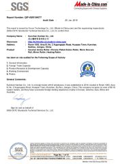 SGS certificate from Kunshan Hanhan Co., Ltd.