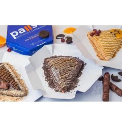 Custom Printed Food White Paper Take Away Mini Pancake Waffles Packaging Foldable Delivery Box Containers Tray with Cover - Image 2