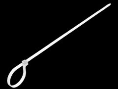 Natural White PVC Cable Tie Thickness 2 mm Color Natural White Material PVC, Plastic Length 5 inch(Length) Ease Of Use Easy To - Image 1